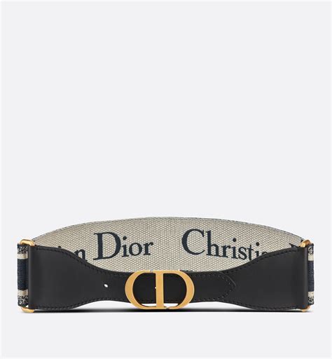 christian dior gürtel 25 mm aus nylon in marineblau|Christian Dior Gürtel Canvas in Marineblau und Weiß mit .